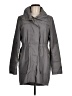Aqua 100% Polyester Solid Gray Raincoat Size M - photo 1