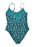 Unbranded Animal Print Teal One Piece Swimsuit Size M (estimated) - photo 2