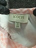 Koch 100% Polyester Checkered-gingham Color Block Graphic Plaid Pink Short Sleeve Blouse Size XS - photo 7
