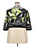 Danny & Nicole Print Green Jacket Size 18 - photo 2