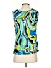 Peter Nygard Blue Sleeveless Blouse Size S - photo 2