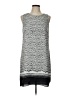 Rose + Olive Graphic Gray Casual Dress Size 10 - photo 1