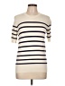 Zara Ivory Short Sleeve Turtleneck Size L - photo 1