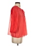 Jessica Simpson 100% Polyester Red 3/4 Sleeve Blouse Size S - photo 4