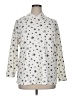 Green Envelope Stars Silver Pullover Sweater Size 1X - photo 1
