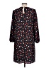 Ann Taylor 100% Polyester Hearts Black Casual Dress Size L - photo 2