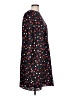 Ann Taylor 100% Polyester Hearts Black Casual Dress Size L - photo 4