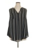 Torrid Stripes Black Sleeveless Blouse Size 1X Plus (1) - photo 1