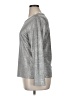 DKNY Metallic Silver Long Sleeve Top Size XL - photo 5