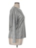 DKNY Metallic Silver Long Sleeve Top Size XL - photo 4