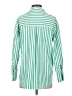 Unbranded Stripes Green Long Sleeve Button-Down Shirt Size XS - photo 2