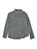 Crewcuts Checkered-gingham Green Long Sleeve Button-Down Shirt Size 12 - photo 1