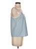 Shein Blue Sleeveless Blouse Size 4 - photo 4