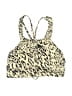 all in motion Animal Print Gold Ivory Swimsuit Top Size S - photo 1