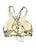 all in motion Animal Print Gold Ivory Swimsuit Top Size S - photo 2