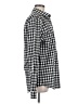 Calvin Klein Checkered-gingham Black Long Sleeve Button-Down Shirt Size M - photo 4