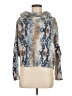 Ariella Animal Print Silver Turtleneck Sweater Size M - photo 1