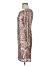 BCBGMAXAZRIA Metallic Silver Cocktail Dress Size L - photo 5