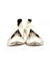 J.Crew 100% Leather Metallic Silver Flats Size 9 - photo 2