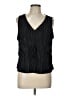 Nine West 100% Polyester Black Sleeveless Blouse Size L - photo 1