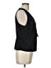 Nine West 100% Polyester Black Sleeveless Blouse Size L - photo 4