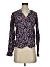 Esprit 100% Viscose Paisley Blue Long Sleeve Blouse Size 2 - photo 1