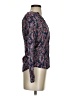 Esprit 100% Viscose Paisley Blue Long Sleeve Blouse Size 2 - photo 4