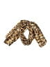 Peppermint 100% Polyester Animal Print Tan Brown Scarf One size - photo 1