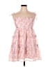 Lush 100% Polyester Floral Pink Cocktail Dress Size XL - photo 1