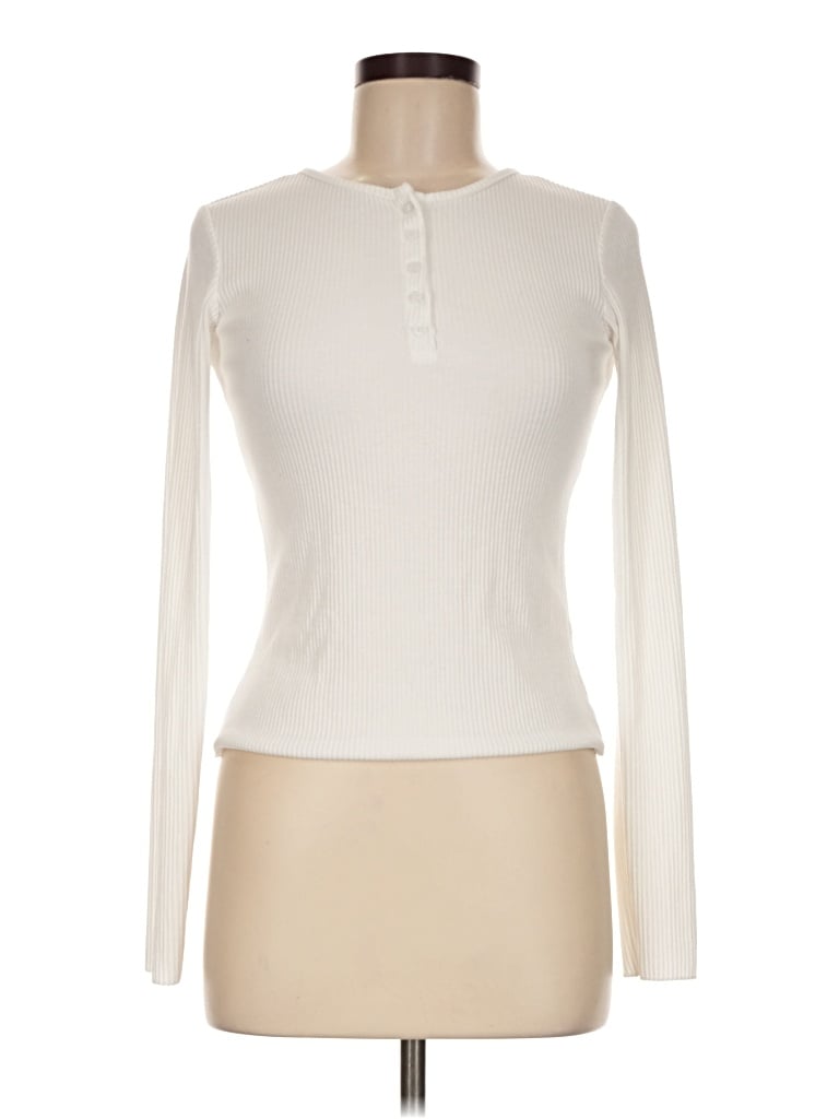 Pre-owned Dazy Long Sleeve T-shirt In Ivory