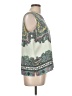Talbots Outlet 100% Polyester Green Sleeveless Blouse Size L (petite) - photo 4