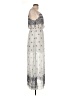 rue21 100% Polyester Stars Silver Cocktail Dress Size L - photo 4