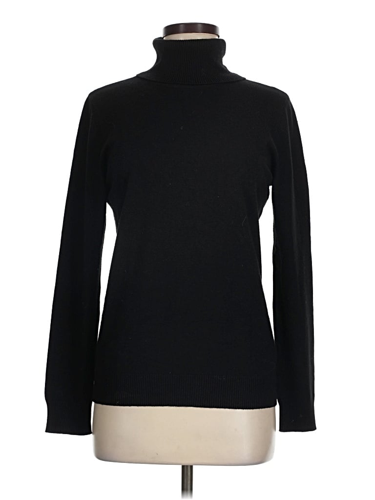 Pre-owned Andrew Marc Turtleneck Sweater In Black