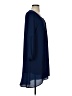 New Directions Solid Blue Casual Dress Size S - photo 4