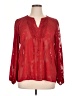 Maurices Red Long Sleeve Blouse Size 1X (estimated) - photo 1