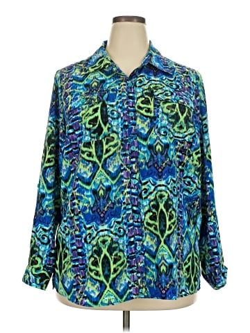 Kim Rogers Long Sleeve Button-Down Shirt (view 1)