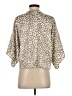 By Together Animal Print Tan 3/4 Sleeve Blouse Size S - photo 2