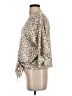 By Together Animal Print Tan 3/4 Sleeve Blouse Size S - photo 5
