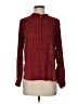 Chocolate 100% Polyester Polka Dots Burgundy Long Sleeve Blouse Size S - photo 1