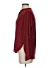 Chocolate 100% Polyester Polka Dots Burgundy Long Sleeve Blouse Size S - photo 5
