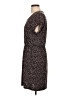 Basics Polka Dots Brown Casual Dress Size L - photo 5