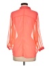 Cotton Candy 100% Polyester Color Block Orange 3/4 Sleeve Blouse Size M - photo 2