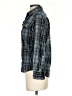 Flannel 100% Cotton Plaid Blue 3/4 Sleeve Button-Down Shirt Size XS (0) - photo 5