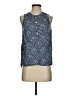Universal Thread Blue Sleeveless Button-Down Shirt Size S - photo 1