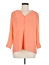 Zac & Rachel 100% Polyester Orange 3/4 Sleeve Blouse Size M - photo 1