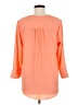 Zac & Rachel 100% Polyester Orange 3/4 Sleeve Blouse Size M - photo 2