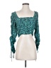 Kivari Teal 3/4 Sleeve Blouse Size 4 - photo 1