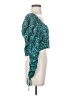 Kivari Teal 3/4 Sleeve Blouse Size 4 - photo 4