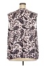 Talbots 100% Cotton Paisley Pink Sleeveless Blouse Size 3X - photo 2