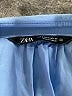 Zara Color Block Blue Long Sleeve Blouse Size S - photo 7